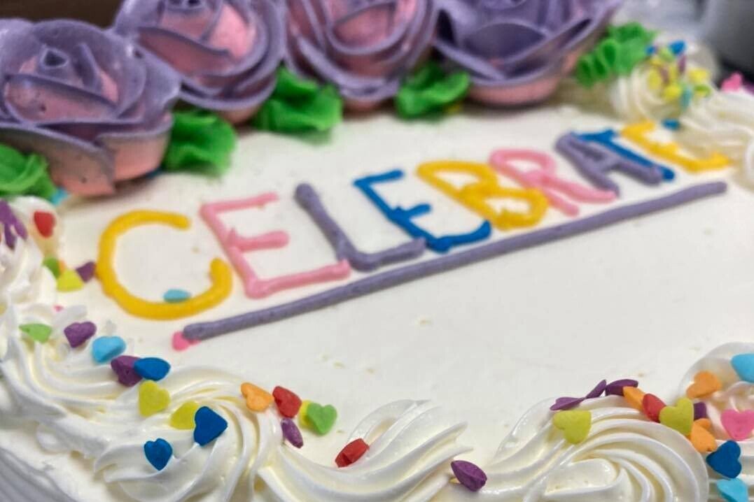 custom designed celebration cake